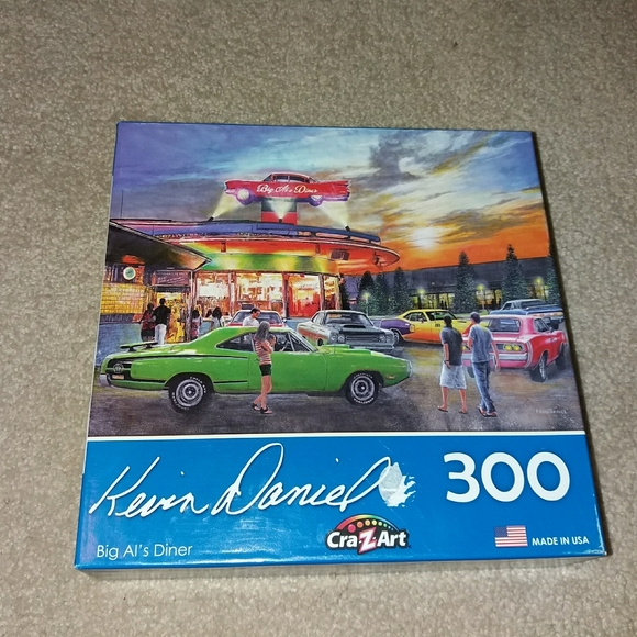 Crazy art puzzle 300 Big Al's Diner 18×24" Used - Picture 1 of 2